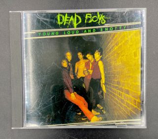 Dead Boys Young Loud And Snotty Cd 1992 Sire Oop Rare