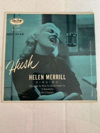 Rare French Jazz Ep 45/ Helen Merrill " You 