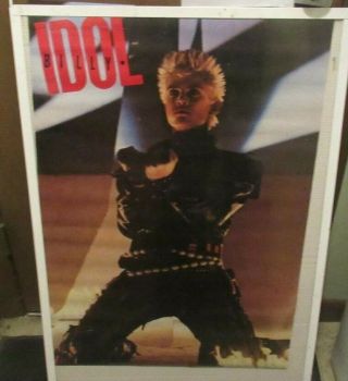 Billy Idol Poster 1984 Rare Vintage Collectible Oop