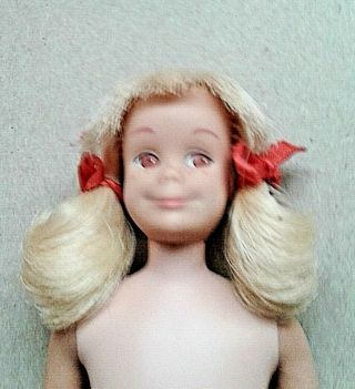 Vtg Platinum Lemon Blonde Skooter Barbie Doll S/l 1963 1040 Orig.  Hair Style