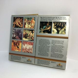 RARE Ben Hur VHS 2 parts Big Box MGM Release Big box Wyler & Heston Film 1983 2