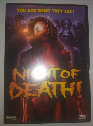 Night Of Death (dvd,  2009) Rare Horror Zombie Movie Oop