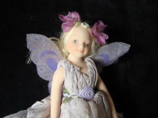 Vintage Miniature,  Jointed Porcelain Fairy Doll