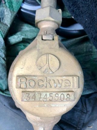 Rockwell Rare Antique Brass Steampunk 5/8 Water Meter Usa