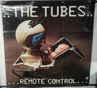 Rare 1979 The Tubes Remote Control Large Subway Poster A&m 36 " Wx36 " H Tri - Fold