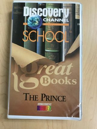 Great Books - The Prince By Nicolo Machievelli (vhs) Documentary Rare Oop