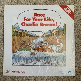 Race For Your Life Charlie Brown Laserdisc - Rare
