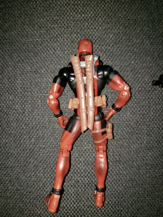 Marvel Legends Deadpool Toys R Us Red And Black Loose Rare Complete 3