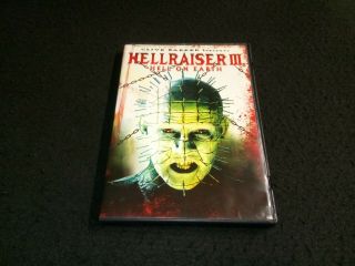 Hellraiser Iii 3 Hell On Earth Dvd Oop Ultra Rare Clive Barker Cult Classic