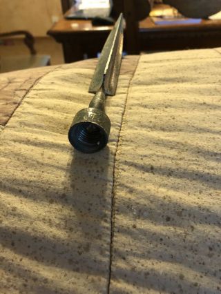 Vintage Copper Brass Threaded Lightning Rod Topper Finial Spear Point 9 "