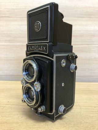 App : Rare Final Model Elmoflex Model V 6x6 Tlr Camera W/ Zuiko 75mm F3.  5
