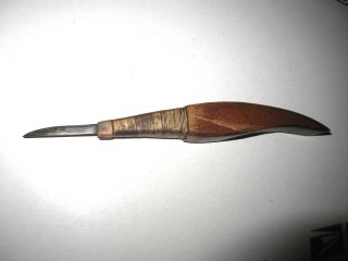 Antique/vintage Good Quality Hand Made Wood Carving Knife Good