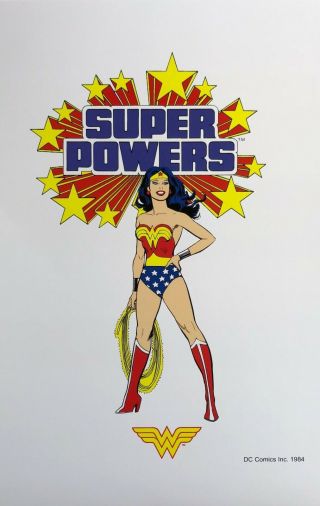 Jose Luis Garcia Lopez Rare Wonder Woman Print Solo Powers 1980s Last Two