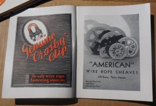 3 Rare Crosby Clipper American Hoist and Derrick Co.  Pocket Size Brochures 1929 3