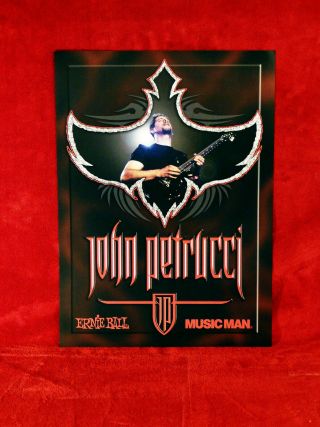 Three (3) Dream Theater " John Petrucci " Ernie Ball Posters Rare