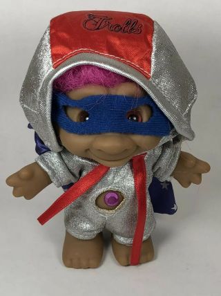 Vintage Rare Evel Knievel Troll Doll From Ace Novelty - Evil Kinevil Russ 5 Inch