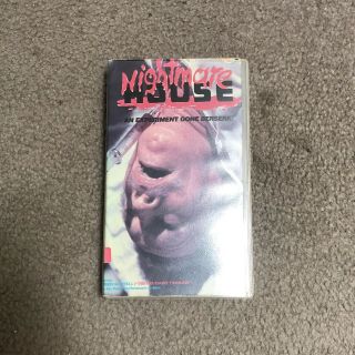 Nightmare House Vhs Horror Rare Camp Video Cut Big Box