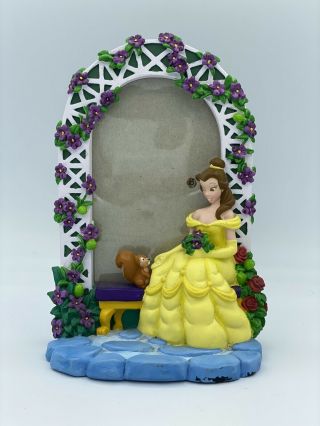 Disney Rare Beauty And The Beast Belle 3d Photo Picture Resin Frame