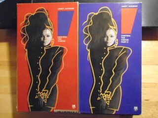 Rare Oop Janet Jackson 2x Vhs Music Control Videos 1987 Nasty Pleasure Principle