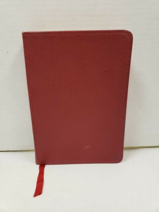 Holy Bible World Red Letter Leather Like Vtg Rare