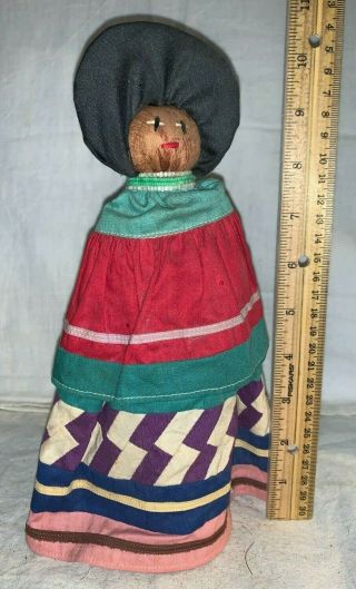 Antique Seminole Native American Indian Doll Vintage Old Folk Art Palmetto 153