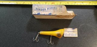 Vintage Bender Baits Dillie Fishing Lure W/box Florida Bait Company