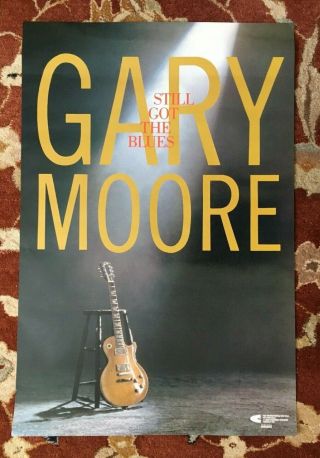 Gary Moore Still Got The Blues Rare Promotional Poster Thin Lizzy