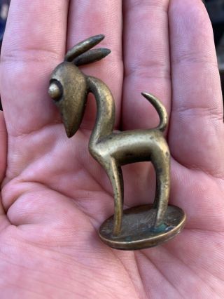 Vintage Bronze Art Deco Rabbit Bunny Sculpture Figure Hagenauer