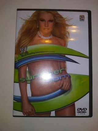 Rare Oop Wwe Wrestling Dvd Summerslam 2003 With Sable Poster