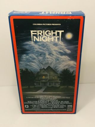 Fright Night Vhs Video Rare Vintage 1986 Horror Vampire Htf