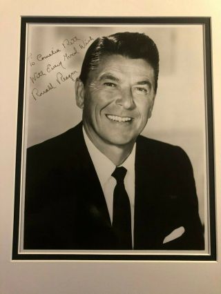 Ronald Reagan Rare Vintage Autographed 8/10 Photo Actor President Kings Row
