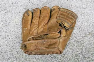 Rare Vintage Champion Model F - 41 Youth Size Leather Baseball Mitt Glove