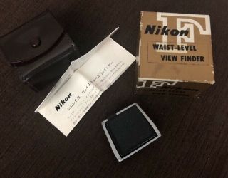 Vintage Nikon F Waist Level View Finder 0527_100f Rare Find