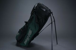 Vintage & Rare Ping Hoofer Golf Stand Bag,  Black/green L@@k