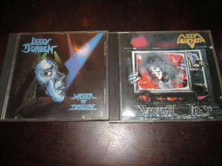 Lizzy Borden Master Of Disguise Visual Lies Cds Rare Oop Metal 1987 1989 Real