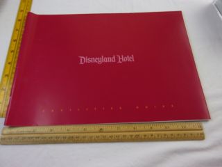 Disneyland Hotel Facilities Guide Vtg Early 90 