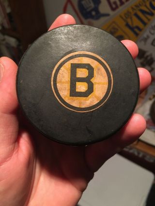Rare Vintage 1970’s Boston Bruins Art Ross Converse Hockey Puck