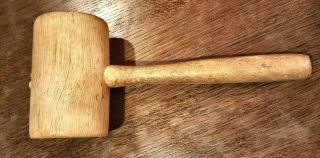 Vtg Wooden Mallet Stossel 102 Collectable Hammer 1920 