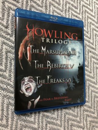 Howling Trilogy Blu - Ray Disc 2010 Rare Htf Oop Horror Scream Factory 3 Films 4 5