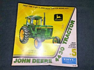 Rare Vintage Ertl John Deere 4430 Tractor 1/25 Kit 8005 Factory