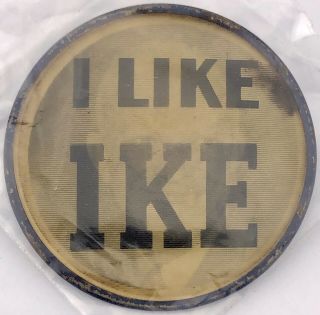 Rare Dwight D.  Eisenhower - " I Like Ike " Hologram Pin 1950s Election