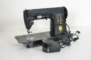Vintage Singer 301 Sewing Machine Heavy Duty Rare Solid Black Design Work