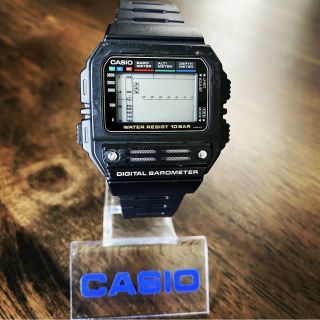 Rare Vintage 1989 Casio Bm - 100wj Digital Barometer Watch Made In Japan Mod.  560