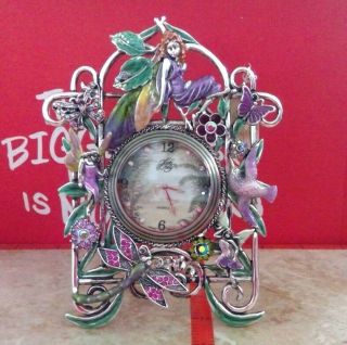 Kirks Folly Rare Collectible Spring Fairy Clock