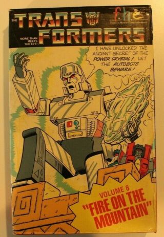 Transformers - Fire On The Mountain - Volume 8 (vhs 1985) Big Box Rare