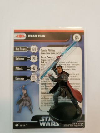 Exar Kun - 13 Star Wars Miniatures » Champions Of The Force Very Rare