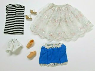 Vintage BARBIE Skirt,  Dress,  Shoes,  Jacket and Nurse Hat 2