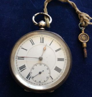 Antique Swiss 0.  935 Silver Kendal & Dent Pocket Watch 118657