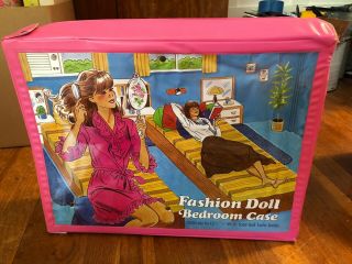 Vintage 1985 Fashion Doll Bedroom Case For Barbie & Friends Tara 10900 Fold - Out