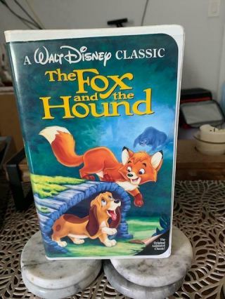 Rare Black Diamond The Fox And The Hound Vhs Tape (in Case) 2041 1994